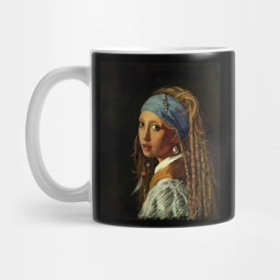 Pirate girl with a pearl earring Mug